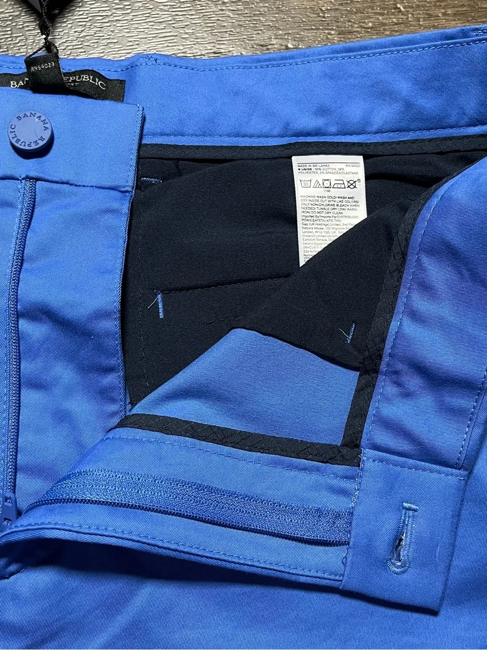 Banana Republic Core Temp Aiden Shorts Mens 34 Blue 7" 37.5 Stretch 320592 NWT - Picture 9 of 14